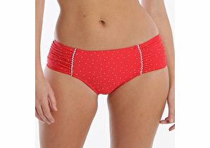 Seafolly Harlow Ruched Side Retro Pant - Salsa