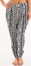 Seafolly, 1295[^]253497 Kasbah Pixi Pant - Black and White