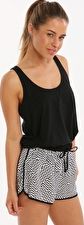 Seafolly, 1295[^]276638 Walk The Line Buster Short - Black and White