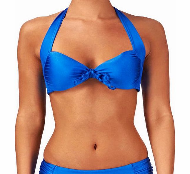 Seafolly Womens Seafolly Shimmer Tie-front Halter Bikini