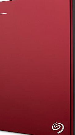 Seagate Backup Plus Portable 1TB Hard Drive - Red