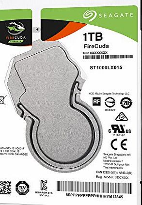 Seagate FireCuda 1 TB 2.5 inch Internal SSHD Hard Drive for PC and PS4 (7 mm Form Factor, 64 MB Cache SATA 6 GB/s up to 140 MB/s)