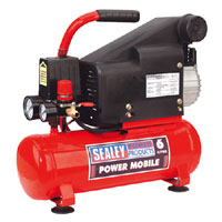 Sealey Air Compressor 6 Litre Tank 1Hp 240v