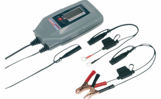 Compact Auto Digital Battery Charger - 7-cycle