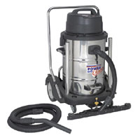 Sealey Industrial Wet and Dry Vacuum Cleaner 77L
