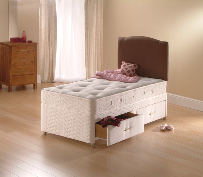 Solo Firm 2ft 6 Small Single Divan Bed