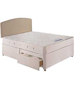 Sealy Carmen Microquilt Single Divan Bed - 2 Drw