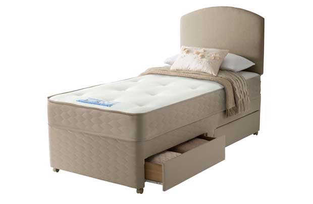 Unwind Backcare Single 2 Drawer Divan Bed