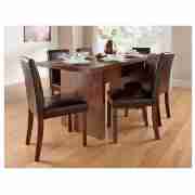 Seattle Dining Table, Walnut Effect with 6