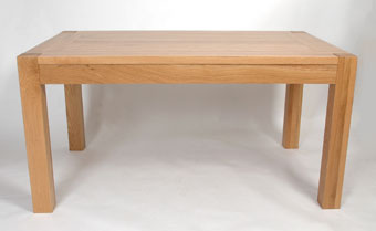 seattle Light Oak Fixed Oak Dining Table - 1800mm