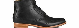 Sebago Claremont black leather ankle boots