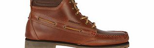 Sebago Gibraltar brown leather hiking boots