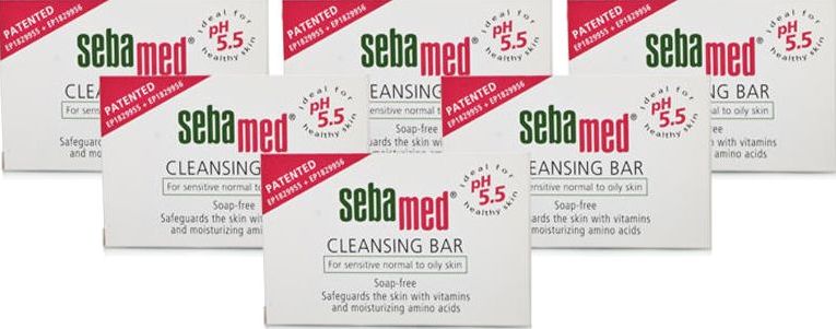 Sebamed, 2102[^]0099499 Soap Free Cleansing Bar - 6 Pack