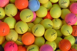 300 Mixed Colour Golf Balls Box