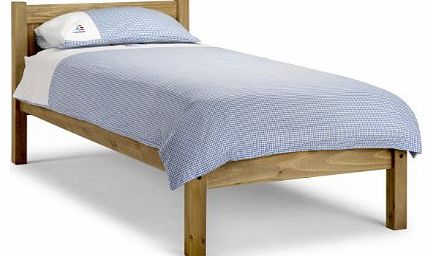 3Ft Single Maya Bed Frame - Classic Design - Distressed Waxed Pine