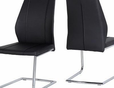 Seconique A1 Chair in Black PU/Chrome