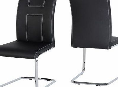 Seconique A2 Chair in Black PU/Chrome
