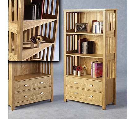 Clearance - Ashmore 2 Drawer Bookcase