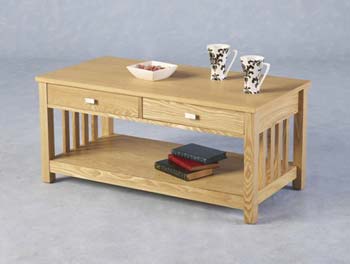 Clearance - Ashmore 2 Drawer Coffee Table