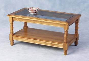 Seconique Clover Glass Top Coffee Table