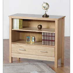Oakleigh Low Bookcase - Oak Veneer