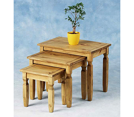 Seconique Original Corona Pine Nest of Tables