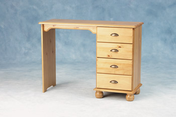 Seconique Portland Single Pedestal 4 Drawer Dressing Table