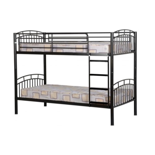 Ventura 3 Bunk Bed - Black with Right