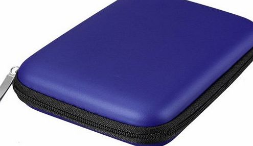 SecretRain Shock-proof Carry Case Cover for 2.5`` External Hard Disk Drive HDD Blue