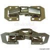105mm Zinc Plated Sprung Easy-on Hinges