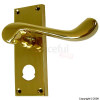 118mm Brass Scroll Privacy Handles 1 Pair