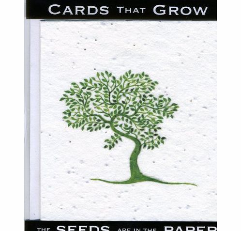 Seeded Tree of Life Card Plant-It Seeded Hand Crafted Tree Of Life Card Cards Grow into Flowers with Wild Flower Seeds