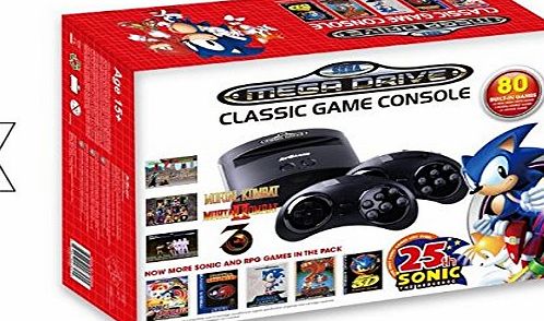 SEGA  Mega Drive Classic Game Console with 80 Games (Electronic Games)