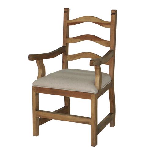 Segusino Mexican Pine Furniture Segusino Mexican Dining Chair With Arms x2