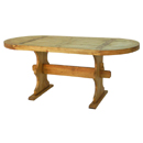 mexican pine oval convent table furniture