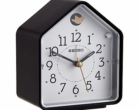 Seiko Cuckoo Alarm Clock, Black