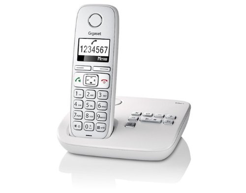 Seimens Gigaset E310A Single DECT Cordless Phone with Answer Machine - Light Grey