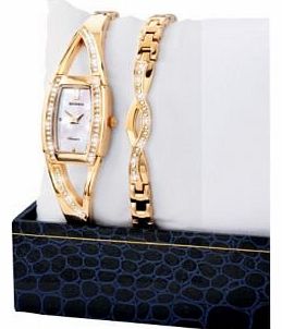 SEK Classique Ladies Bracelet and Twist Watch Set (993531744)