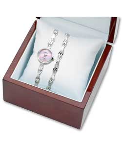 Sekonda Classique Sterling Silver Ladies Watch & Bracelet
