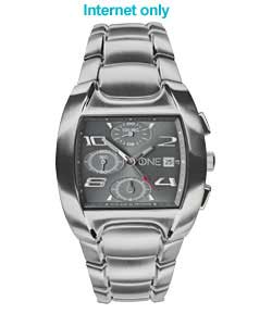 Gents One Stainless Steel Chronograph Watch
