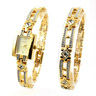 Sekonda Ladies Gold Tone Crystal Set Decorative Bracelet and