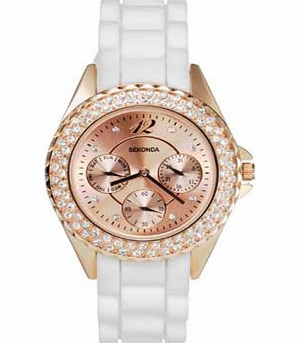 Sekonda Ladies Rose Gold Plated Partytime Watch