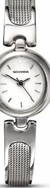 Sekonda Womens Quartz Watch with White Dial Analogue Display and Silver Stainless Steel Bracelet 4489.71