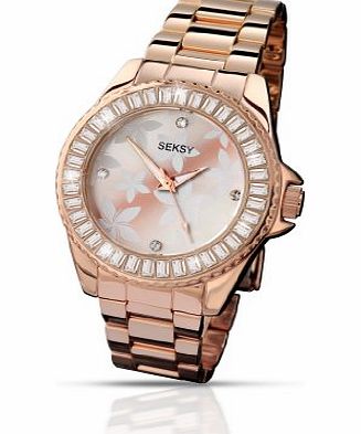 by Sekonda Womens Quartz Watch with Rose Gold Dial Display and Rose Gold Stainless Steel Bracelet 4655.37