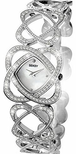 Seksy Ladies 4109 by Sekonda Crystal Hearts Stone Set Watch