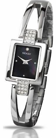 Seksy Ladies Seksy by Sekonda Watch Mother Of Pearl Dial Swarovski Crystal Stone Set Bracelet Watch 4201