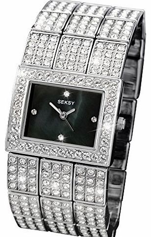 Womens Quartz Watch with mother of pearl Dial analogue Display and silver Bracelet 4856.73