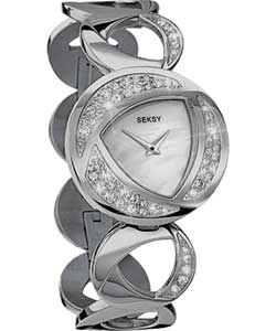 Womens White Dial Watch