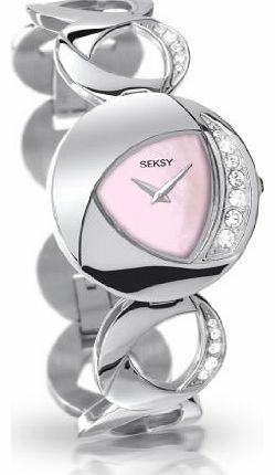 Wrist Wear by Sekonda Womens Quartz Watch with Pink Mother of Pearl Dial Analogue Display and Silver Stainless Steel Bracelet 4446