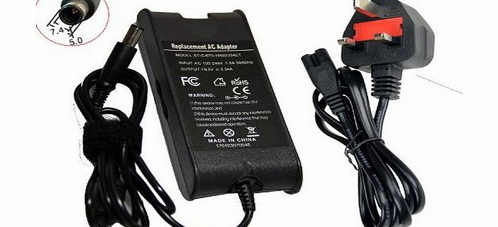 Brand New Laptop AC Adapter Power Supply Charger for DELL inspiron 6400 6000 1000 1400 1501 1525 1520 15R N5010 M5040 PA-12 PA-2E with FREE UK Mains Lead - Selectec